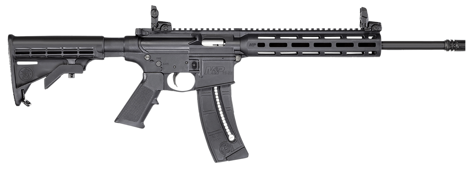 Smith & Wesson 14375 M&P15-22 Sport Bundle .22 LR 25+1 16.50" Black Threaded Barrel Polymer Receiver Black Handguard Grip