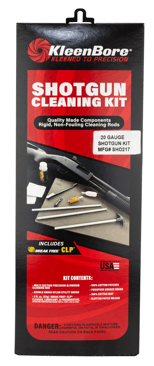 KleenBore SHO217 Classic Cleaning Kit 20 Gauge Shotgun