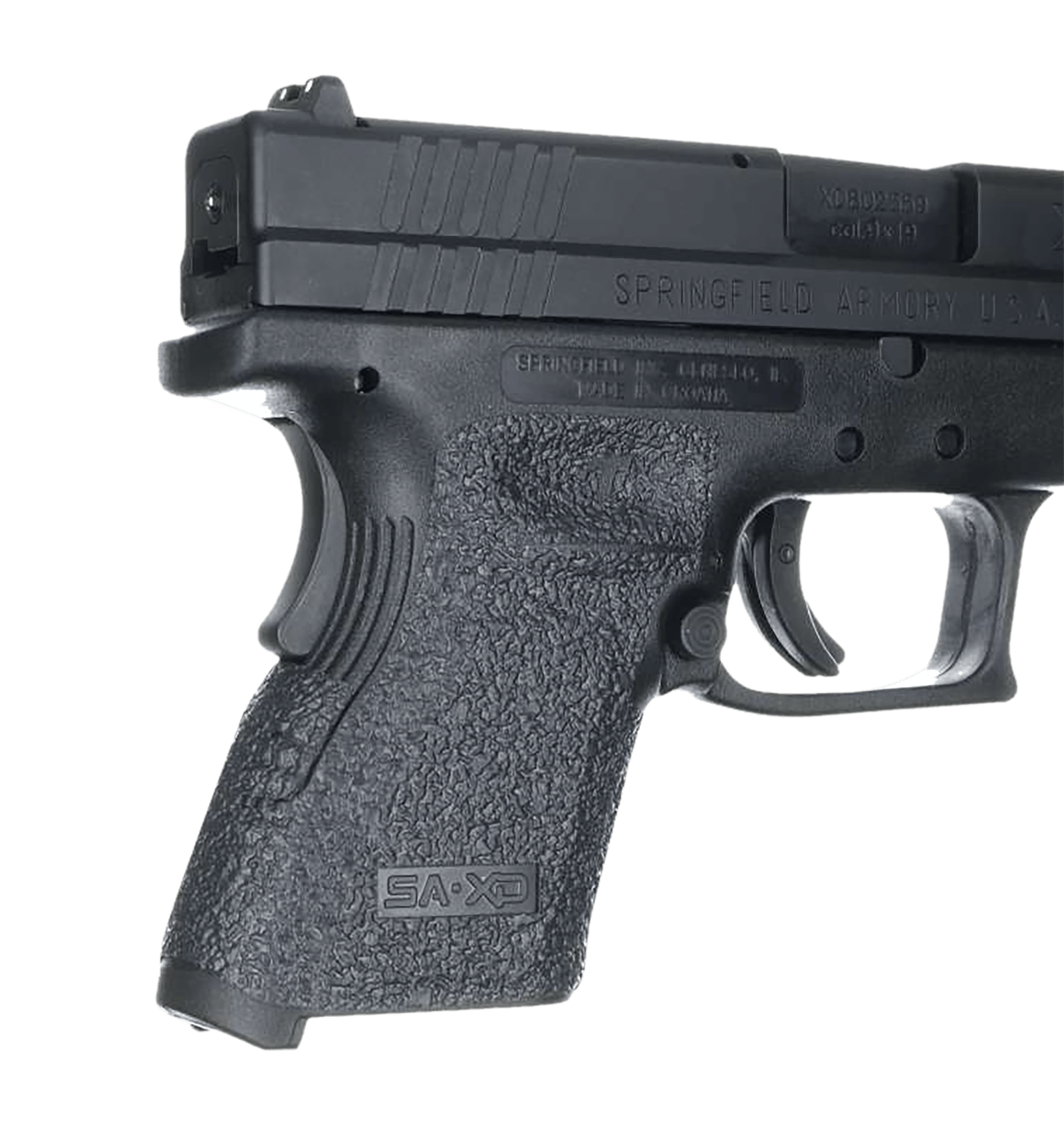 Talon Grips 203R Adhesive Grip  Textured Black Rubber for Springfield XD Subcompact 9,40