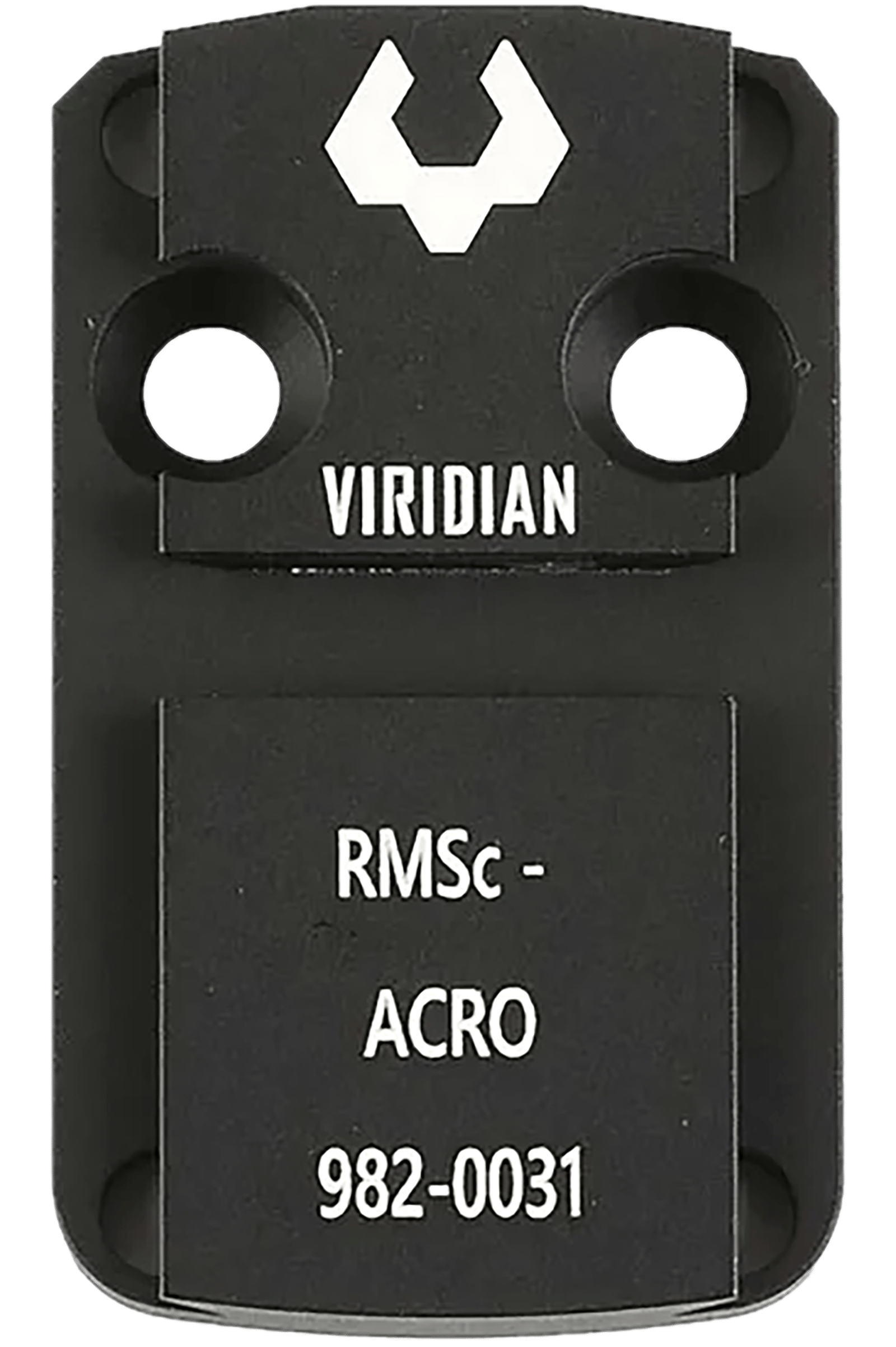 Viridian 9820031 RFX 44 Shield RMSc Mounting Adapter  Black Anodized