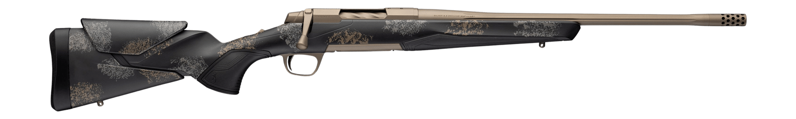 Browning 036143298 X-Bolt 2 Speed SPR HD Full Size 7mm PRC 3+1 20" Burnt Bronze Cerakote Fluted Threaded Barrel, Burnt Bronze Cerakote Steel Drilled & Tapped Receiver, Bronze/Gray Camo Adj Vari-Tech S