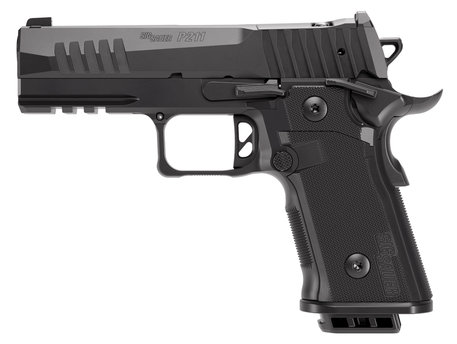 Sig Sauer 211CA9GT4 P211 GT4 Carry 9mm Luger 21+1 4.20" Black Barrel, Black Nitron Stainless Steel Optic Ready/Serrated Slide & Stainless Steel Frame w/Beavertail & Picatinny Rail, G10 Grip Panels, SI