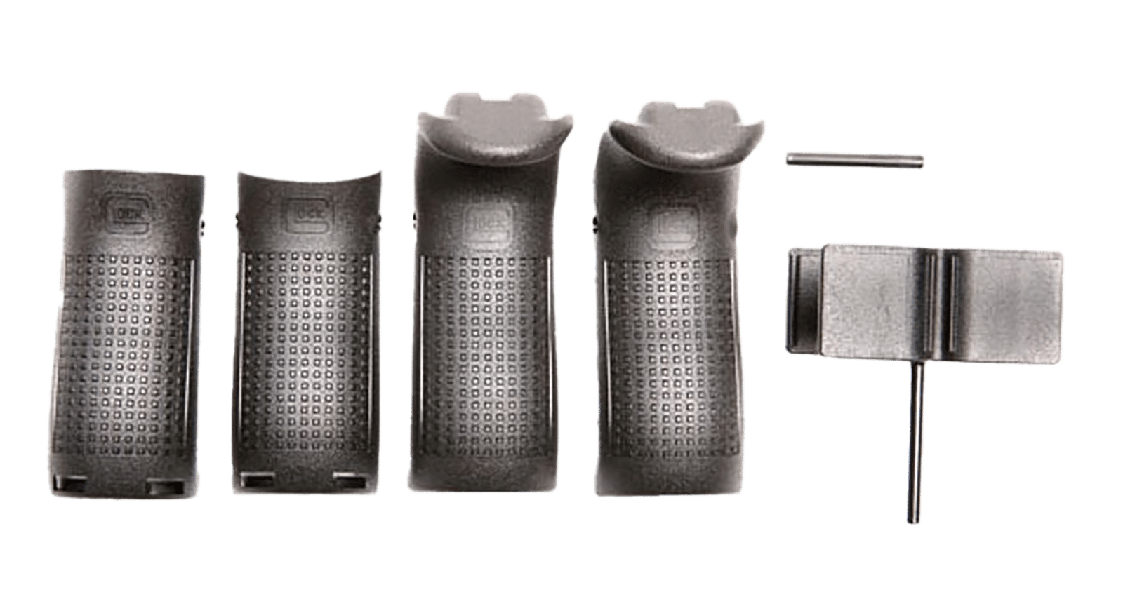 Glock 30821  Backstrap/Beavertail Set Black Polymer