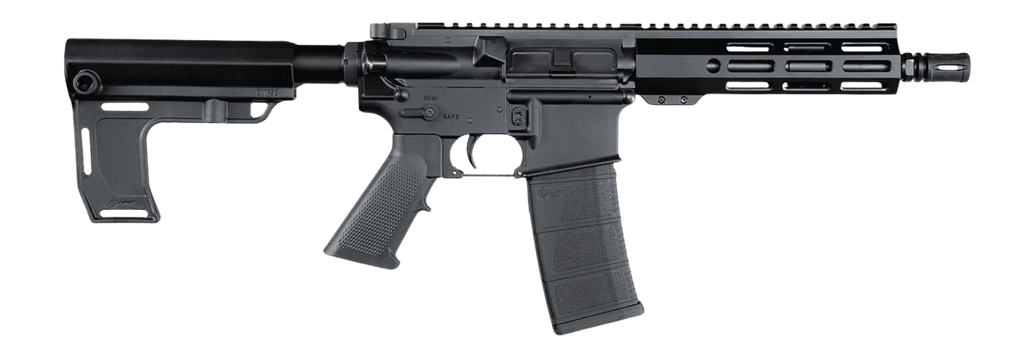 Andro Corp Industries 3008CBMPS ACI-15 CQB 300 Blackout 30+1 Black Nitride Threaded Barrel, Black Anodized Aluminum Receiver w/Picatinny Rail, M-LOK Handguard, Black Polymer SBA3 Pistol Brace, A2 Grip