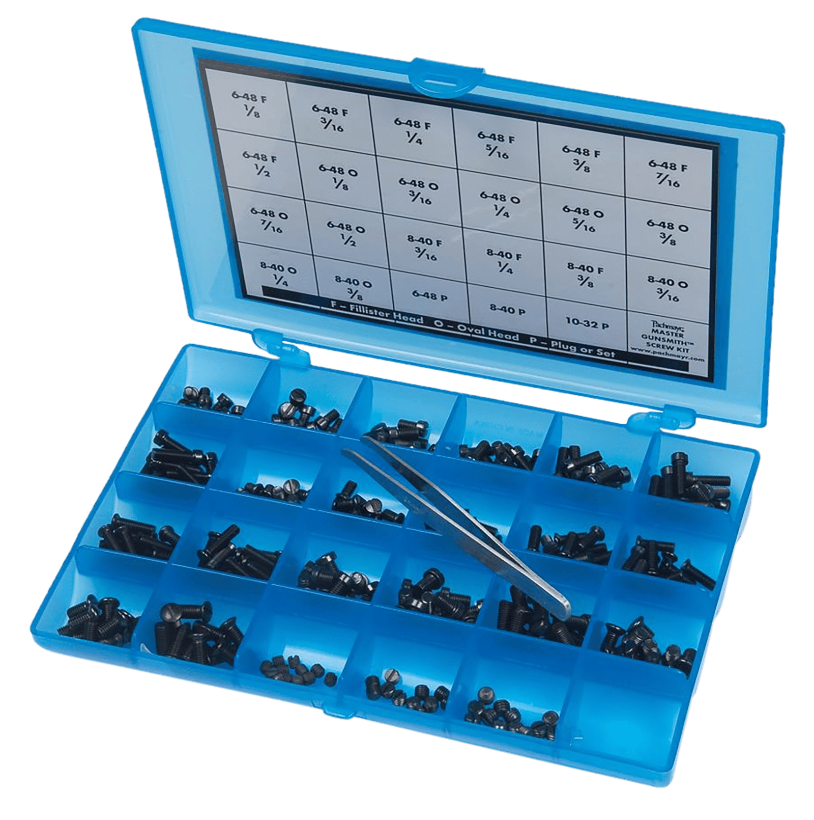 Pachmayr 03054 Master Gunsmith Screw Kit Blue Universal 277 Pieces