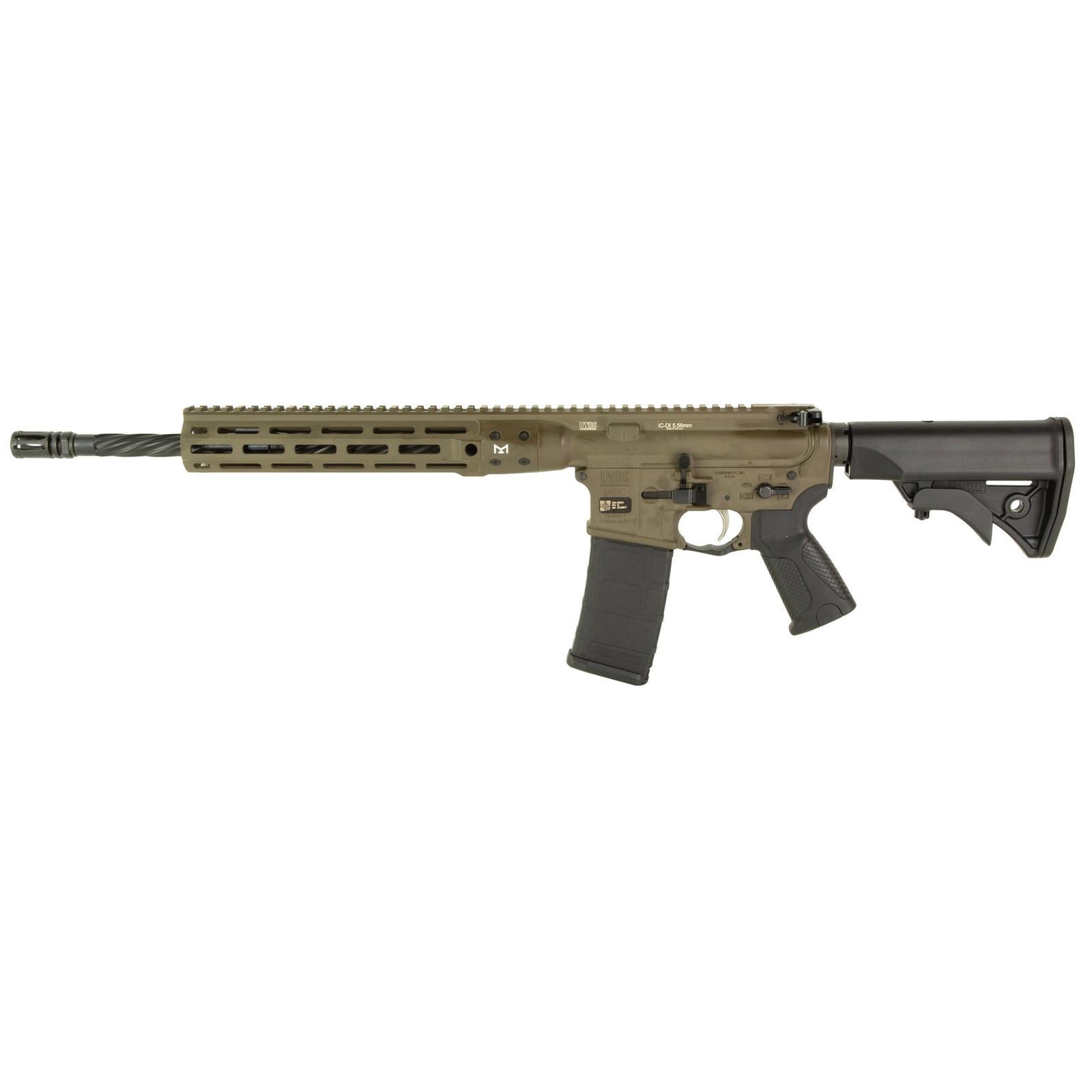 LWRC IC DI 556NATO MLOK 16" 30RD BRN