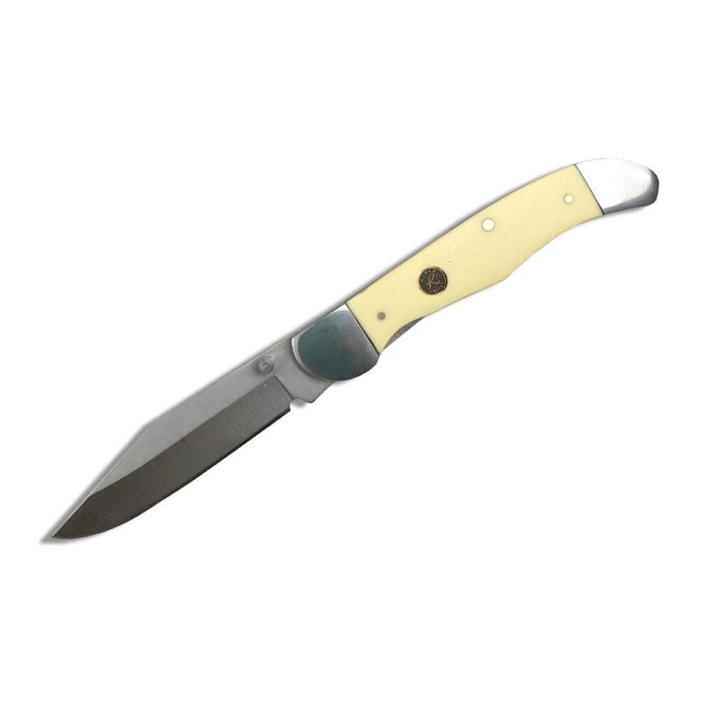 ABKT Roper LL Pecos Delrin Folding Knife 3" Clip Point Blade Yellow
