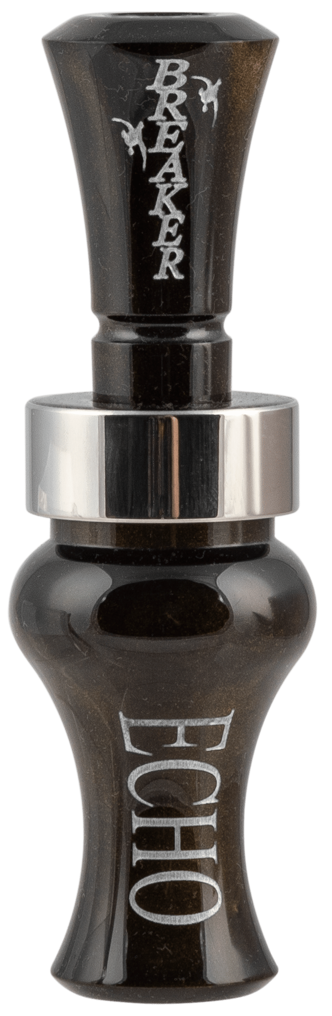 Echo Calls 78909 Breaker  Single Reed Mallard Hen Sounds Attracts Ducks Black Gold Pearl Acrylic
