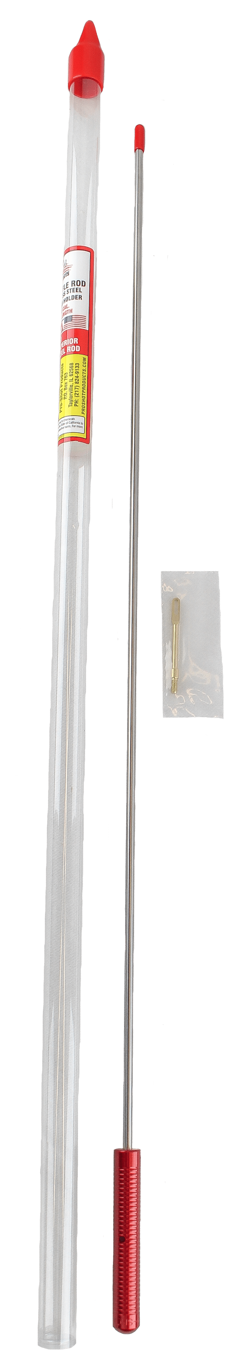 Pro-Shot 1PS262226 Micro-Polished Cleaning Rod .22 - .26 Cal 26" Short Rifle #8-32 Thread 26" Working Length Stainless Steel
