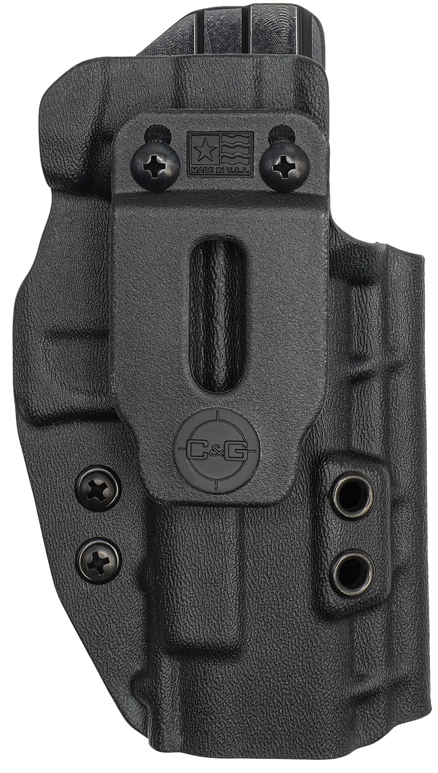 C&G Holsters 0056100 Covert  IWB Black Kydex Belt Clip Fits Glock MOS/48 Right Hand