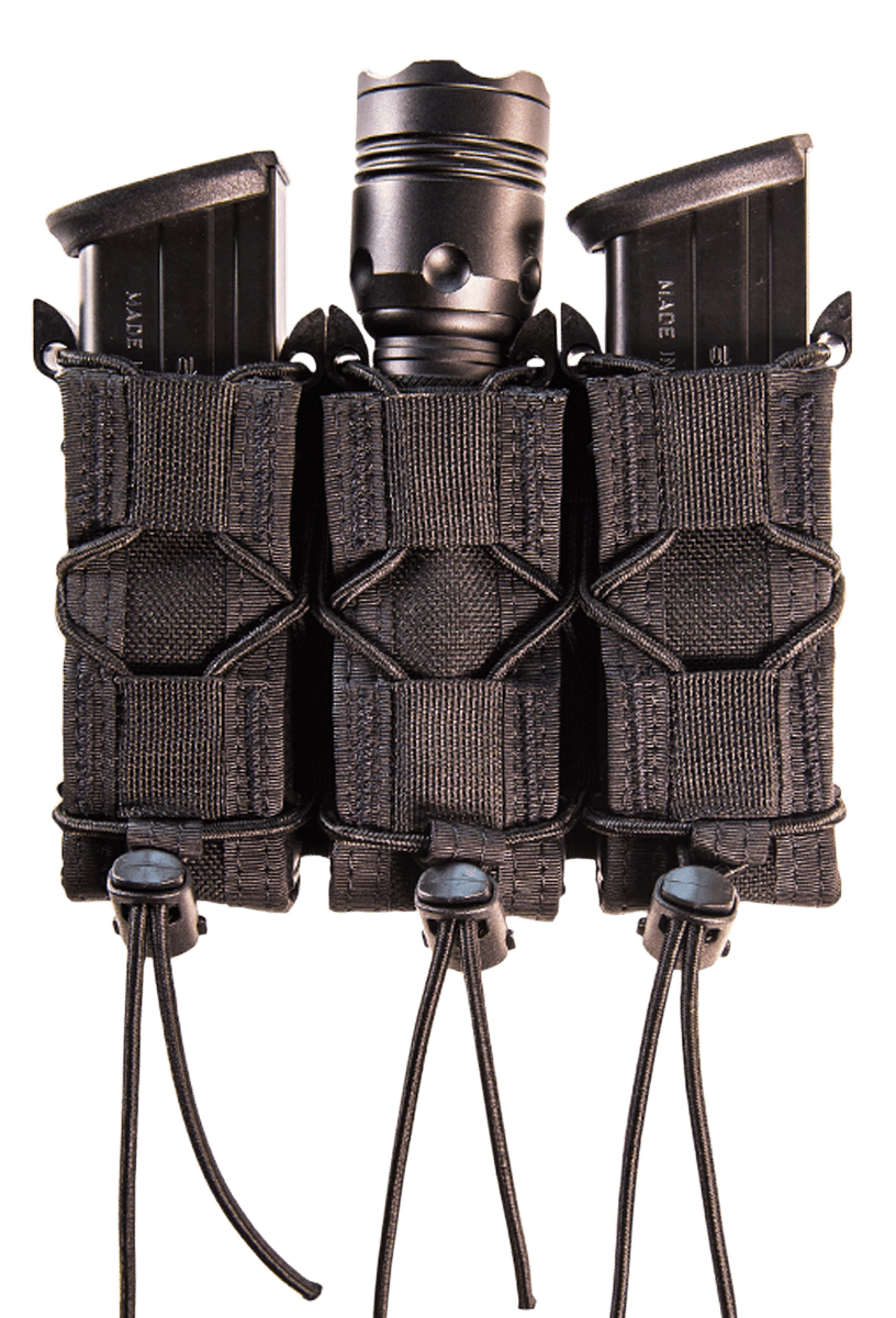 High Speed Gear 13PT13BK TACO Mag Pouch Triple Black Nylon Belt Compatible w/ Pistol