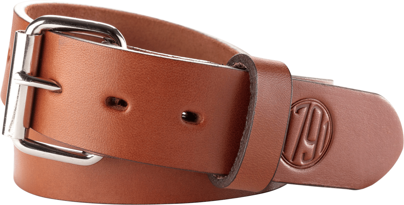 1791 Gunleather BLT014650CBRA 01  Gun Belt Classic Brown Leather 46/50 1.50" Wide Buckle Closure