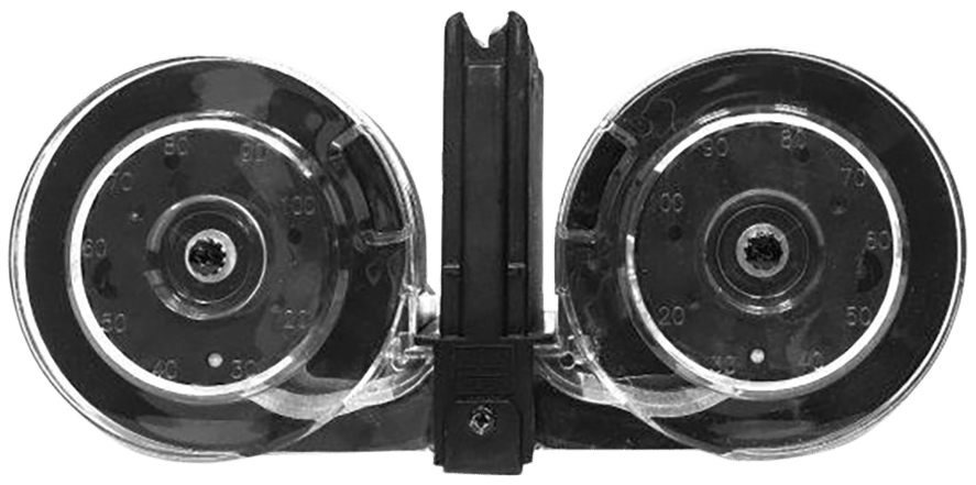 Kci Usa Inc KCIMZ001 AR-15  100rd Drum 5.56x45mm NATO Black Polymer