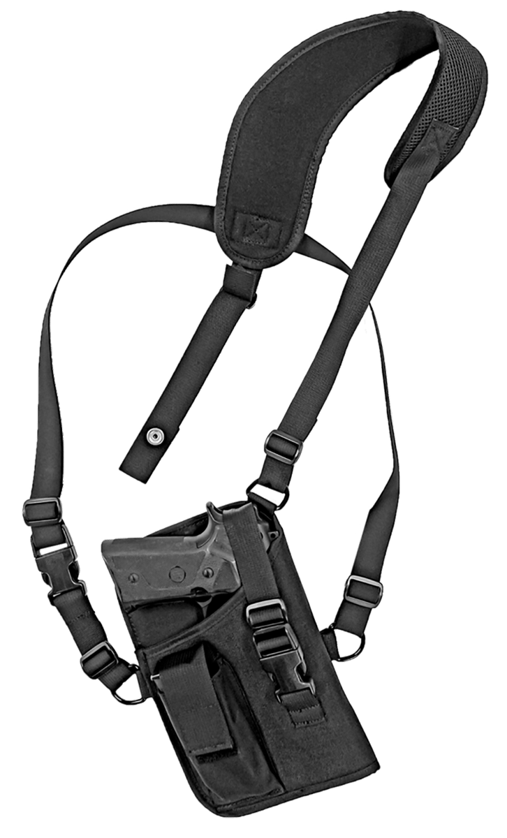 GrovTec US Inc GTHL15105R Trail Pack  Shoulder Black Nylon Harness Fits Large Semi-Auto Fits 4.50-5" Barrel Right Hand