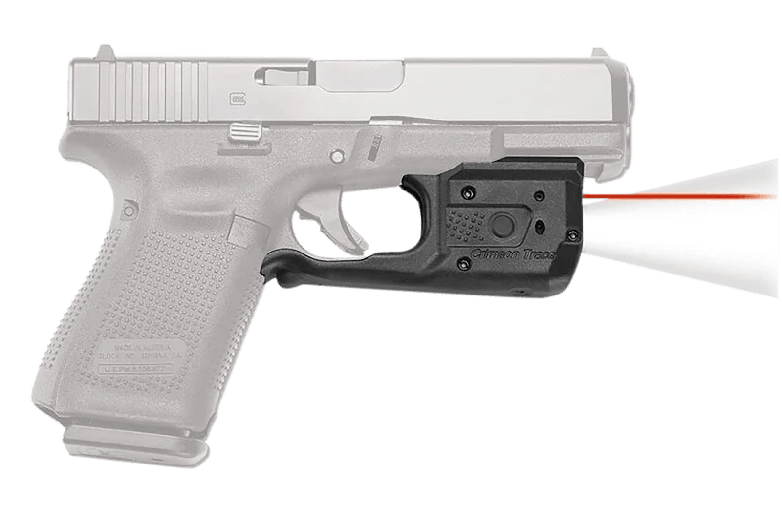 Crimson Trace 0169501 Laserguard Pro Compatible w/Glock Full & Compact, Green Laser/White Light