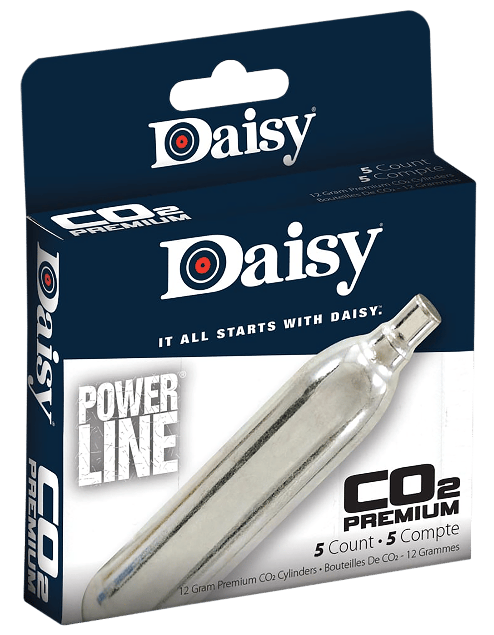 Daisy 997580611 Powerline CO2 Cylinder 12gram 5/Pack