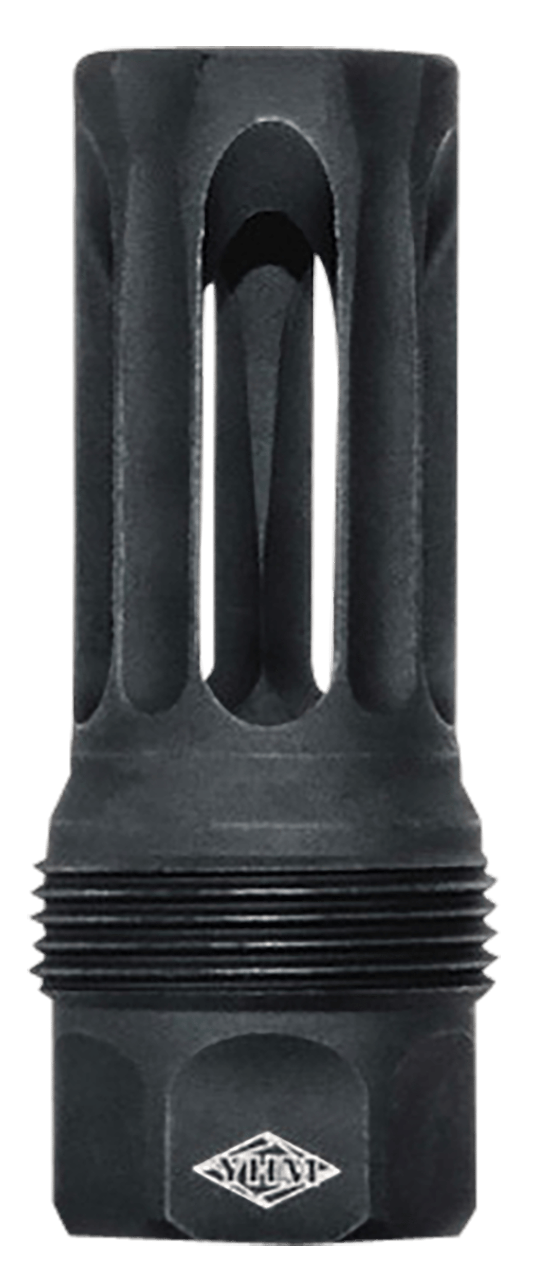 Yankee Hill 440528 sRx Q.D. Flash Hider Long Black Phosphate Steel with 1/2"-28 tpi, 9mm, 2.30" OAL & 9.375" Diameter for sRx Adapters
