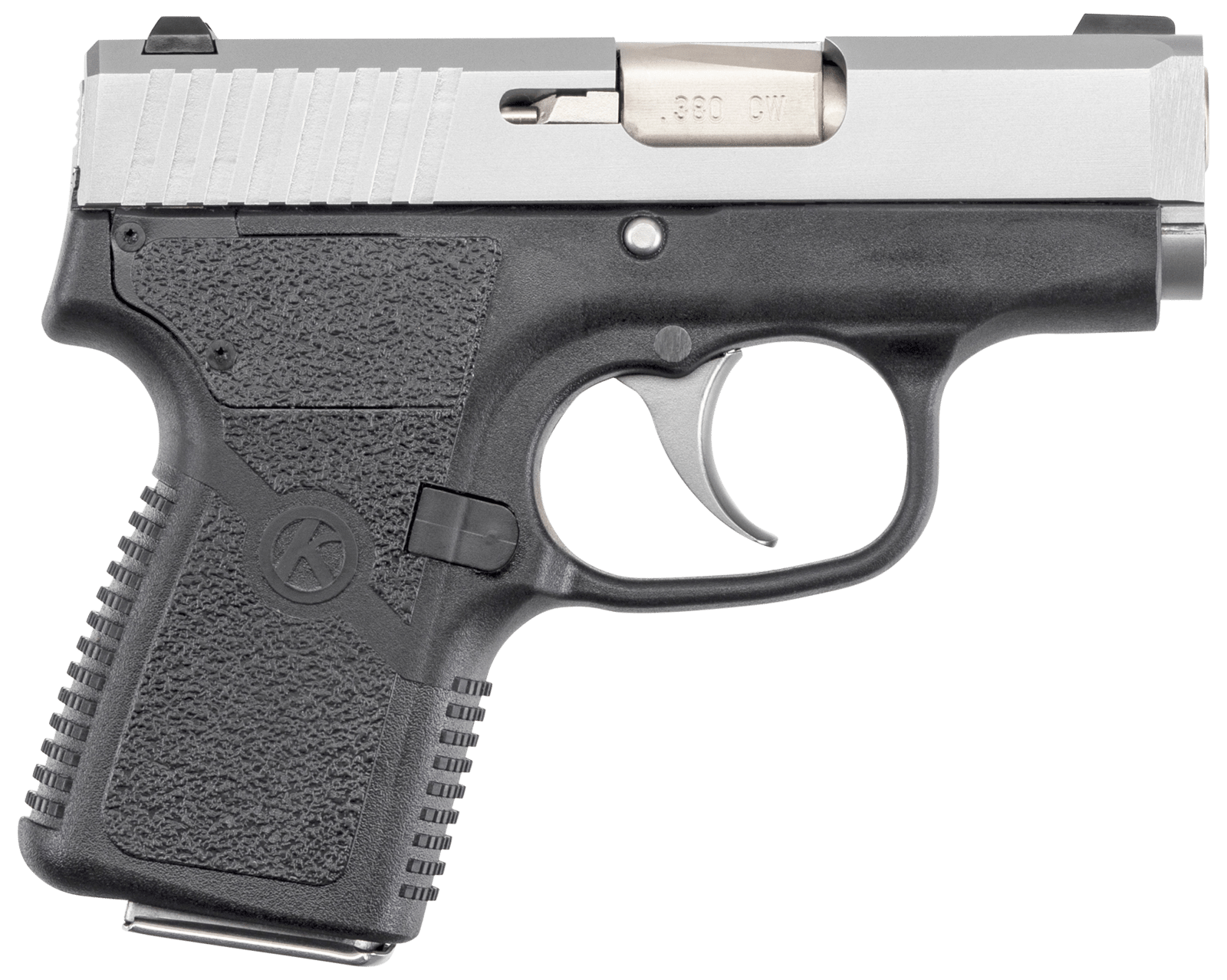 Kahr Arms CW3833 CW  380 ACP Caliber with 2.58" Barrel, 6+1 Capacity, Black Finish Frame, Serrated Matte Stainless Steel Slide & Textured Polymer Grip