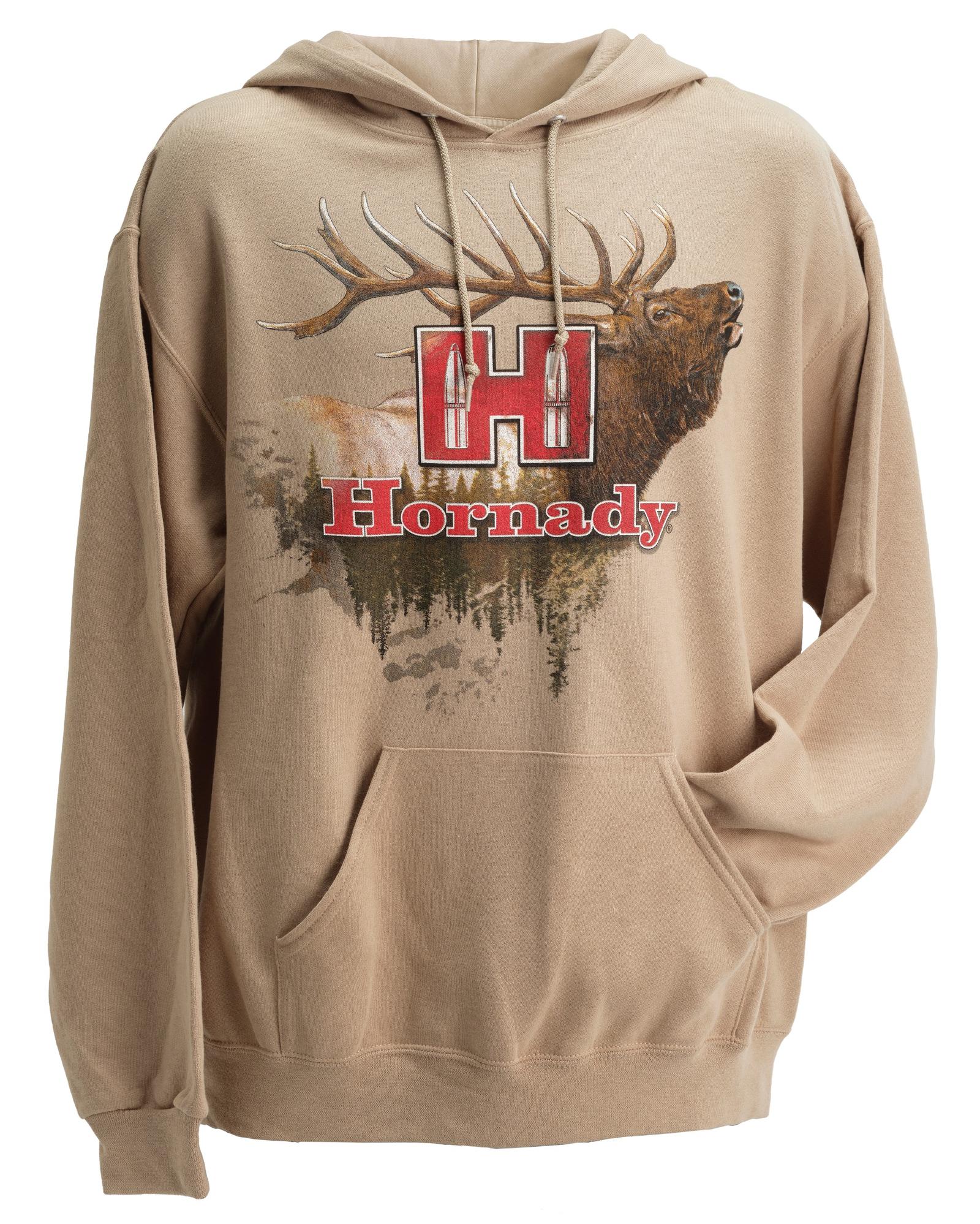 Hornady 99612S Elk  Small Tan/Khaki Hoodie Poly-Cotton