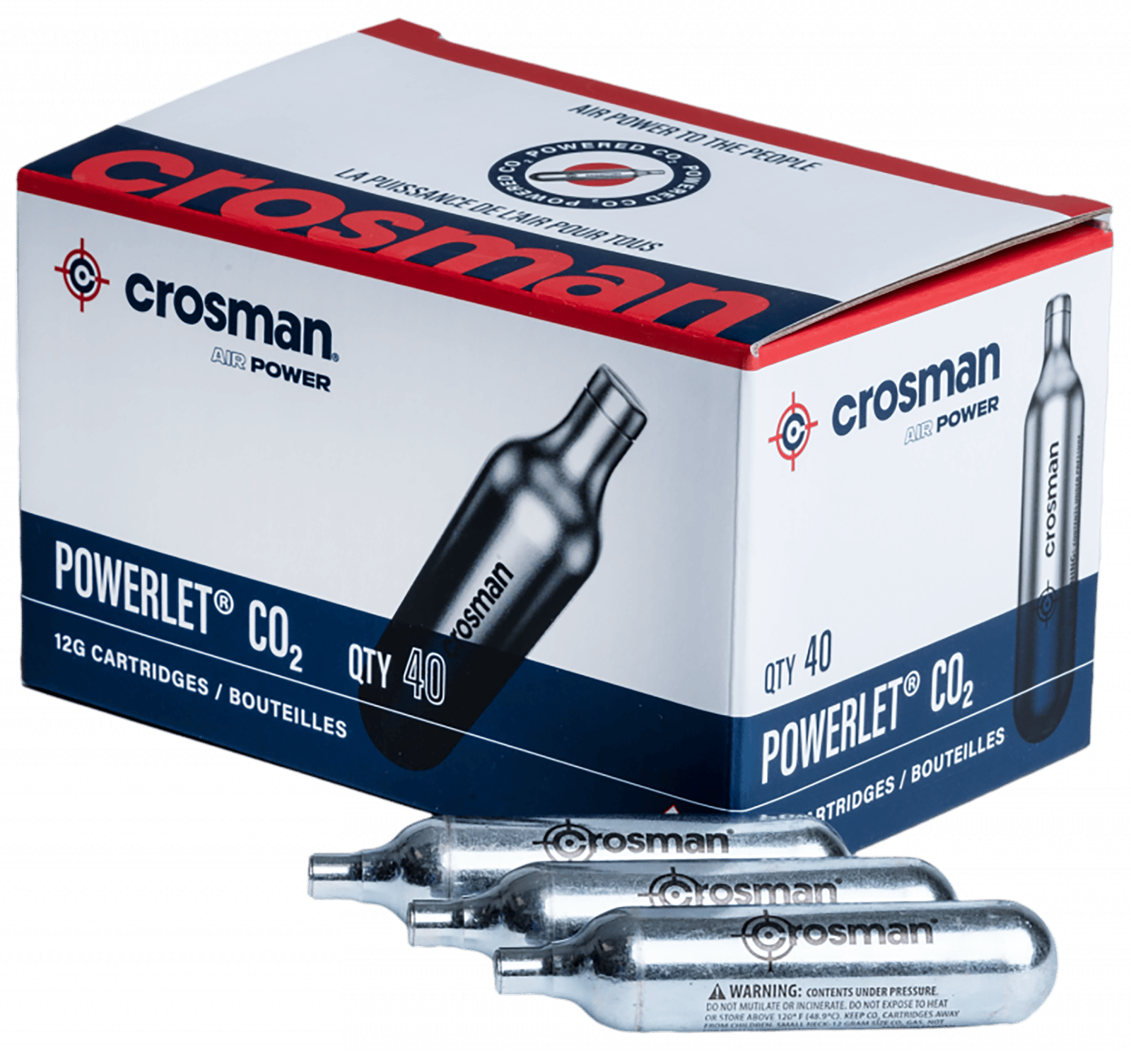 Crosman 23140 Powerlet CO2 12 Grams 40 Per Pkg