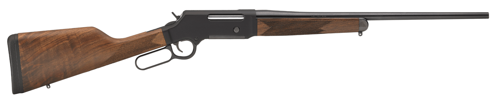 Henry H014243 Long Ranger  Full Size 243 Win 4+1 20" Blued Steel Barrel, Black Hard Coat Anodized Steel Receiver, American Walnut Stock Right Hand