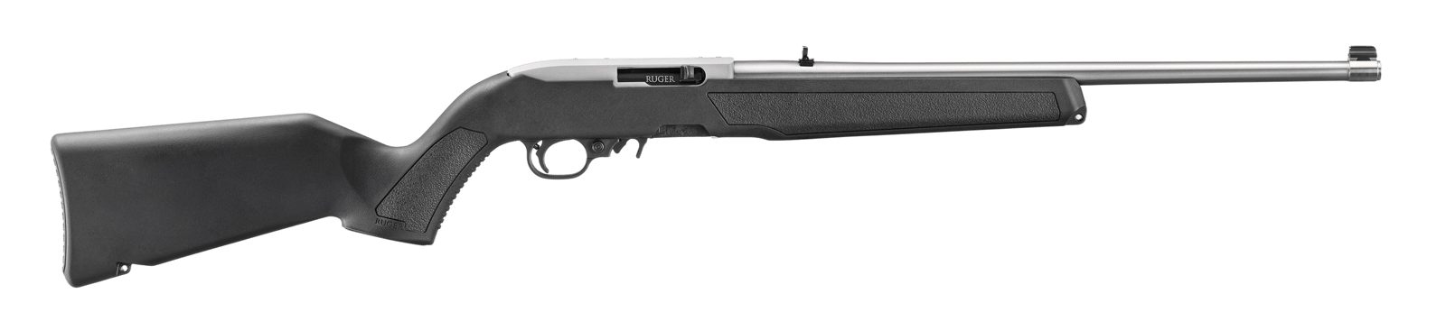 Ruger 32006 10/22  22 LR 10+1 18.50" Satin Stainless Steel Barrel & Drilled & Tapped Receiver, Black Fixed w/M-LOK Polymer Stock