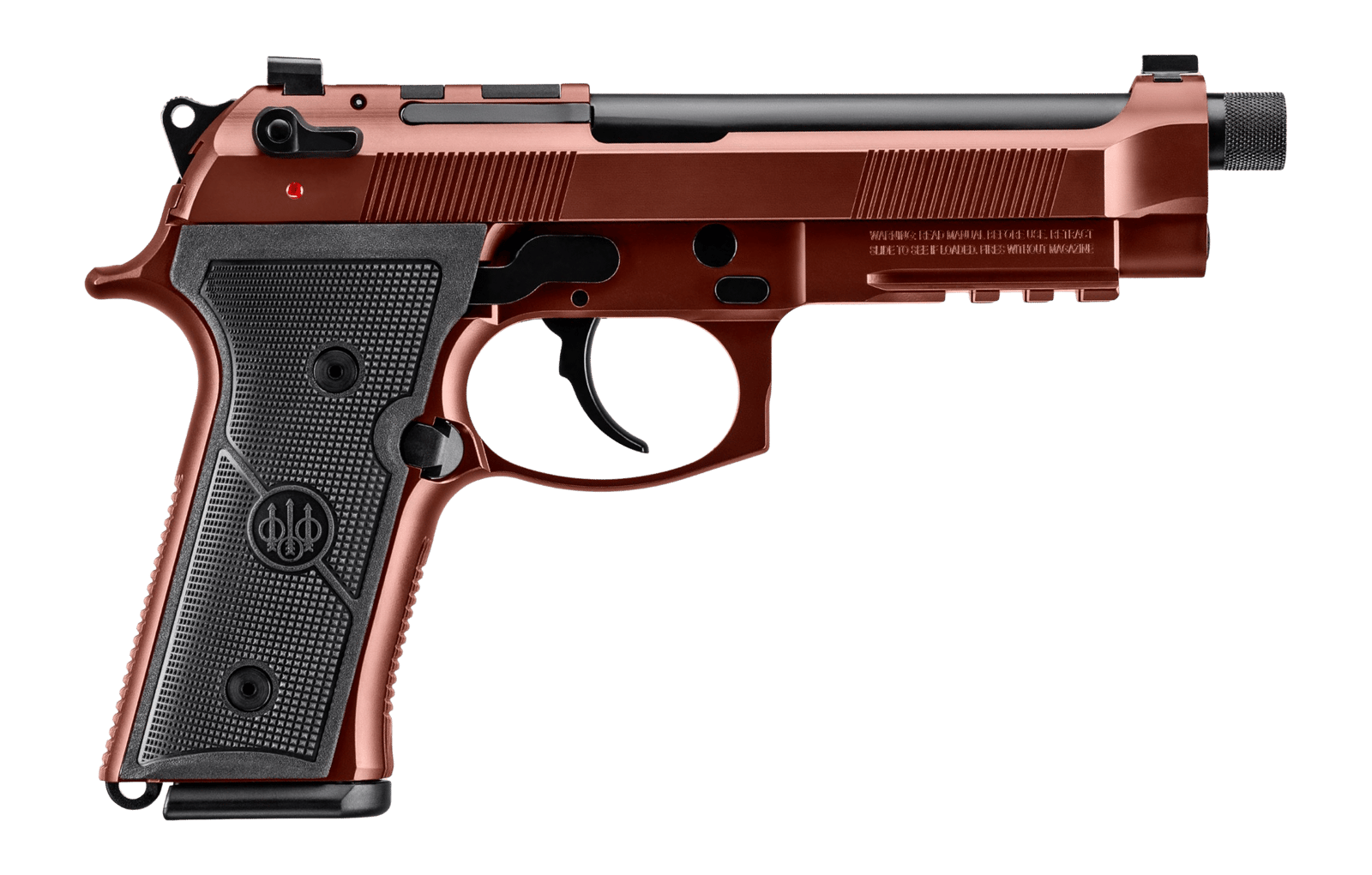Beretta USA JS92M9A4GCLA10 M9A4 Overlanding Full Size Frame 9mm Luger 10+1 5.10" Black Threaded Barrel, Clay Cerakote Steel Optic Ready/Serrated Slide, Clay Cerakote Aluminum Frame w/Beavertail & Pica