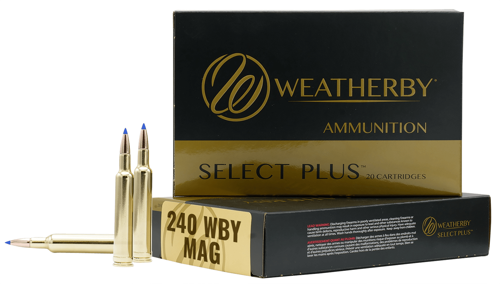Weatherby B24080TTSX Select Plus  240WthbyMag 80gr Barnes Tipped TSX Lead Free 20 Per Box/10 Case