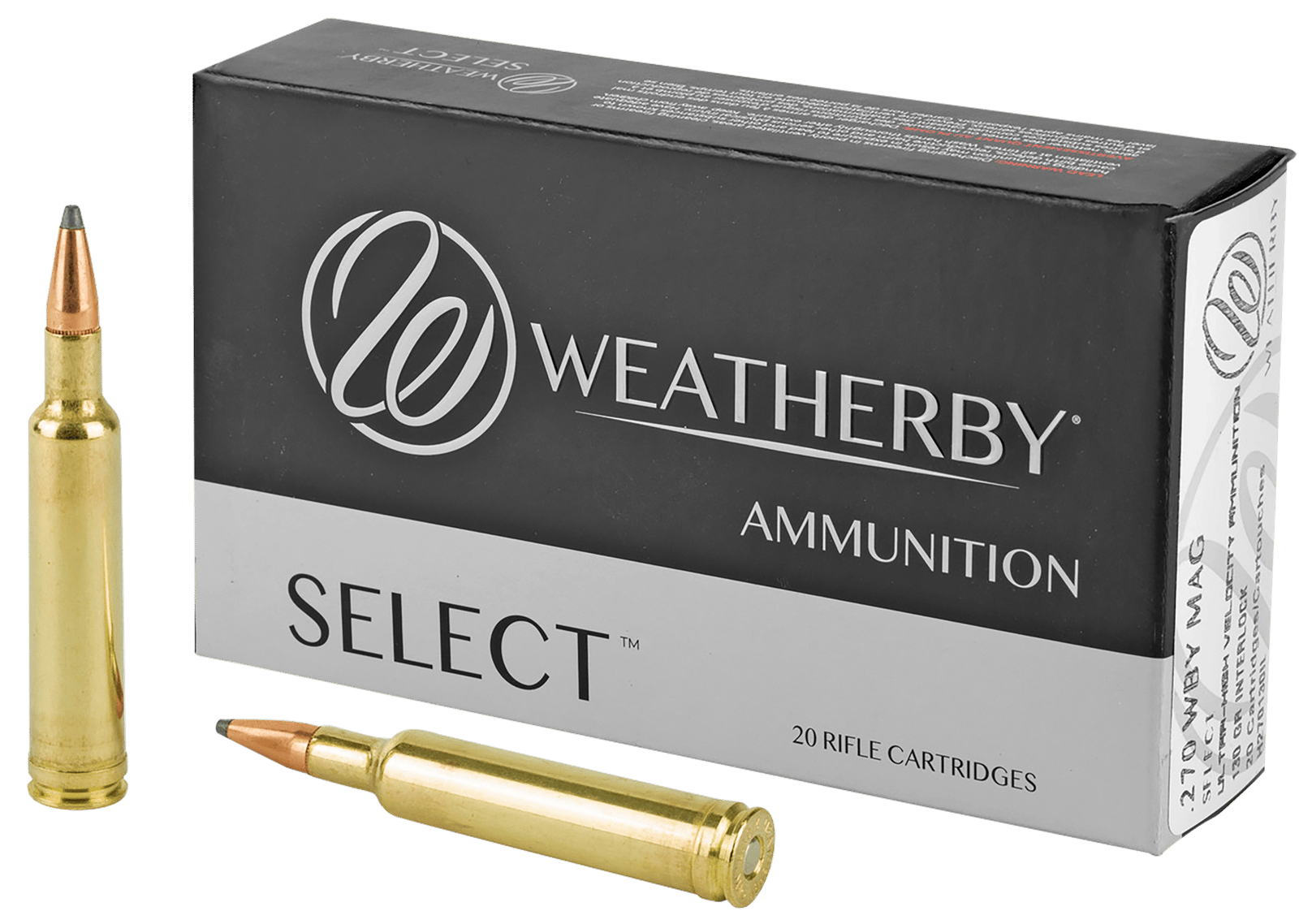 Weatherby H270130IL Select  270WthbyMag 130gr Hornady Interlock 20 Per Box/10 Case
