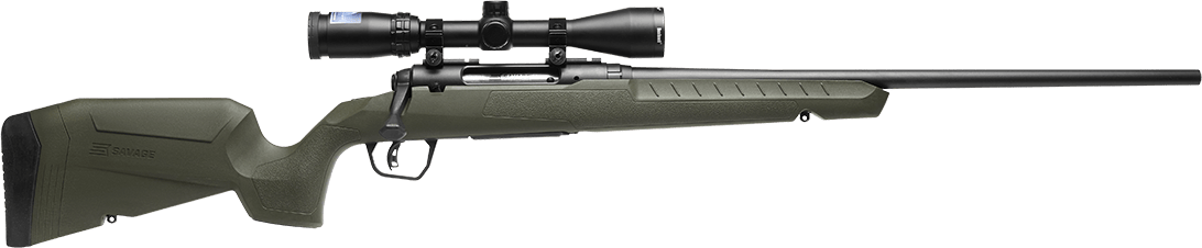 Savage Arms 32149 Axis 2 XP Combo Full Size 223 Rem 4+1 22" Black Sporter Barrel, Black Carbon Steel Receiver Drilled & Tapped, OD Green Fixed Synthetic Stock, Weaver 3-9x40mm Scope, Right Hand