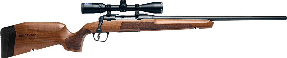 Savage Arms 32265 Axis 2 XP Combo 25-06 Rem 4+1 22" Matte Black Sporter Barrel & Drilled & Tapped Carbon Steel Receiver, Ergonomic Hardwood Stock, Right Hand, Boresighted 3-9x40mm Scope
