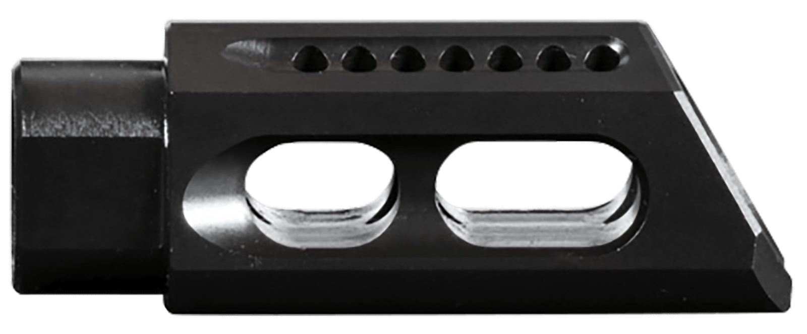 Yankee Hill 26MBA Slant Muzzle Brake Black Steel with 1/2"-28 tpi Threads & 2.50" OAL for 5.56x45mm NATO AR-Platform