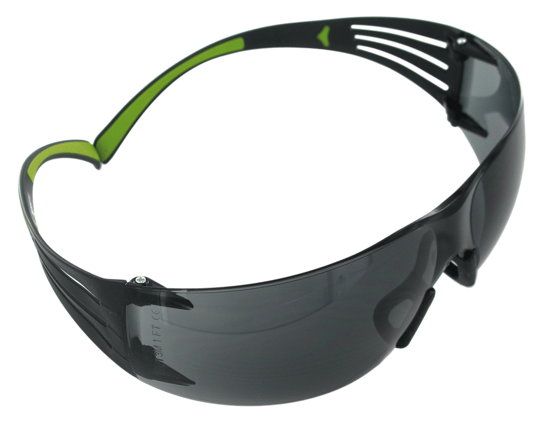 Peltor SF400PG8 Sport SecureFit 400 Adult Wraparound Gray Lens Polycarbonate Black Frame