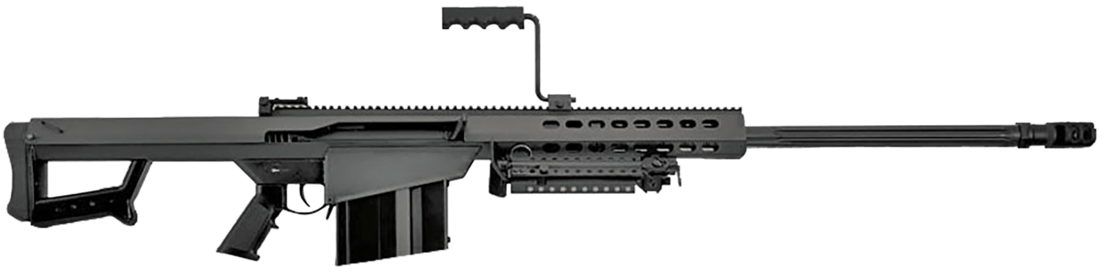 Barrett 13316 M82A1  50 BMG 10+1 29" Chrome-Lined Fluted Barrel, Black Cerakote Steel Receiver, Fixed Synthetic Stock w/Sorbothane Recoil Pad, Includes Hard Carry Case