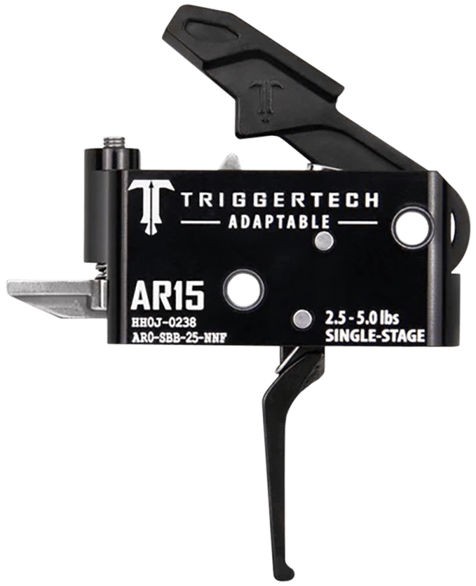TriggerTech AR0SBB25NNF Adaptable  Flat Single-Stage 2.5-5.0 lbs Adjustable for AR-15