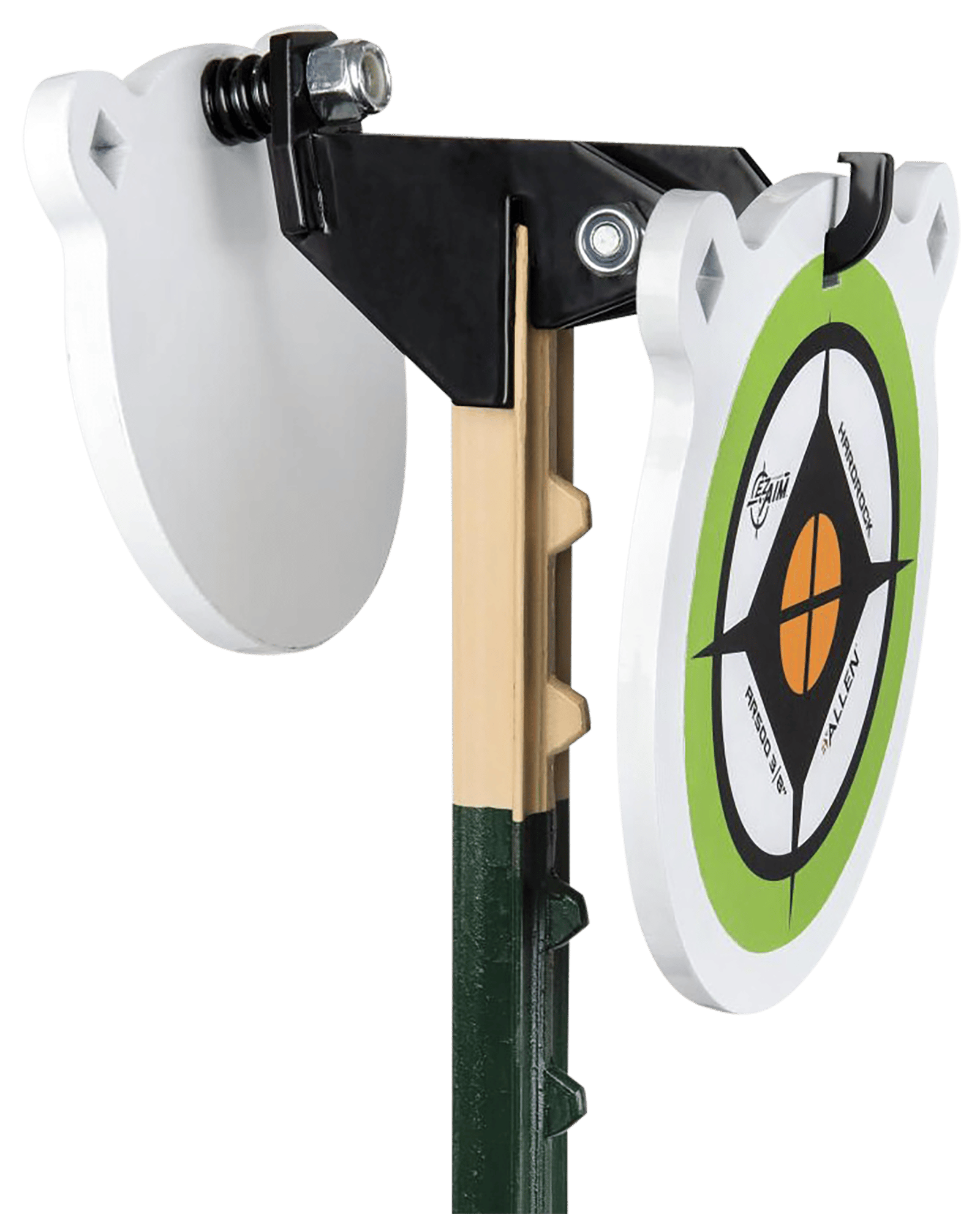 EZ-Aim 15634 Fence Topper Gong Hook & Recoil Spring  Black/Brown Steel 7"