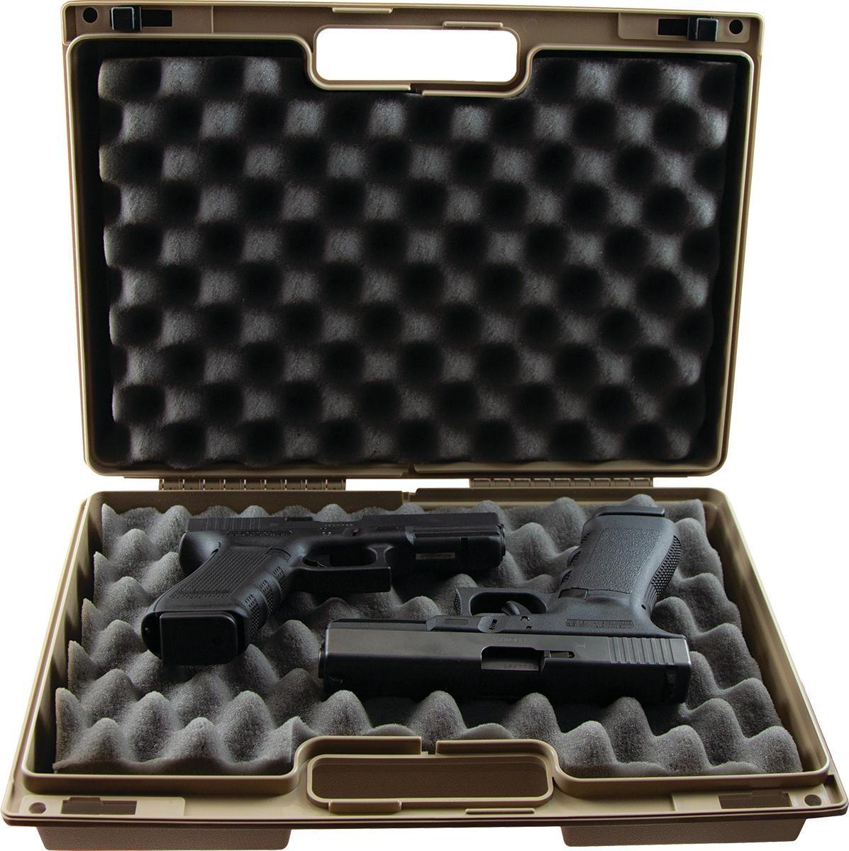 Berry's Double Pistol Case (Tan) L: 15" W: 10" H: 4"