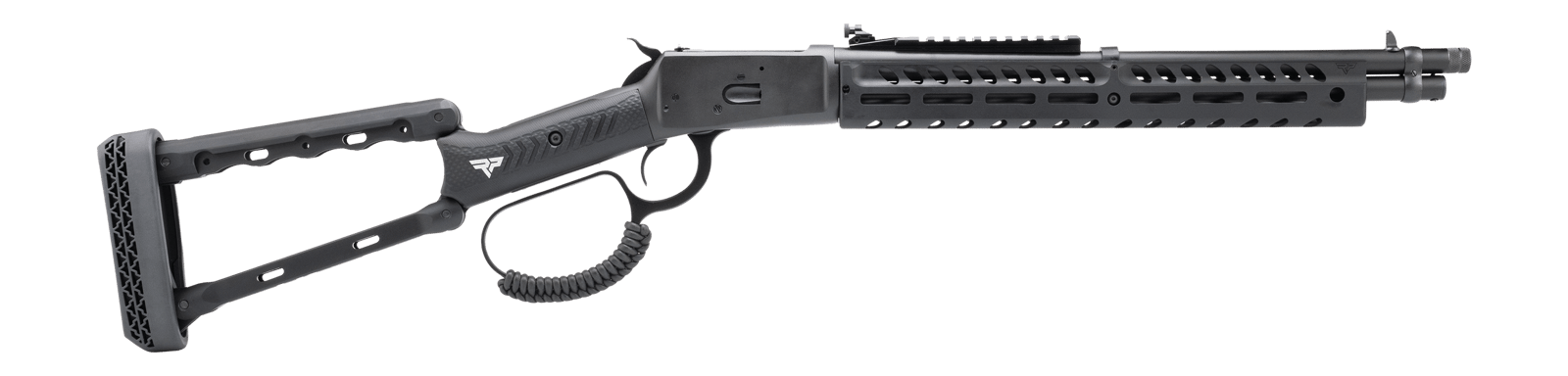 Rossi 920441613-TBRP R92  44 Mag 8+1 16.50" Black Cerakote Alloy Steel Threaded Barrel & Drilled & Tapped Receiver, Black Fixed Wood Stock