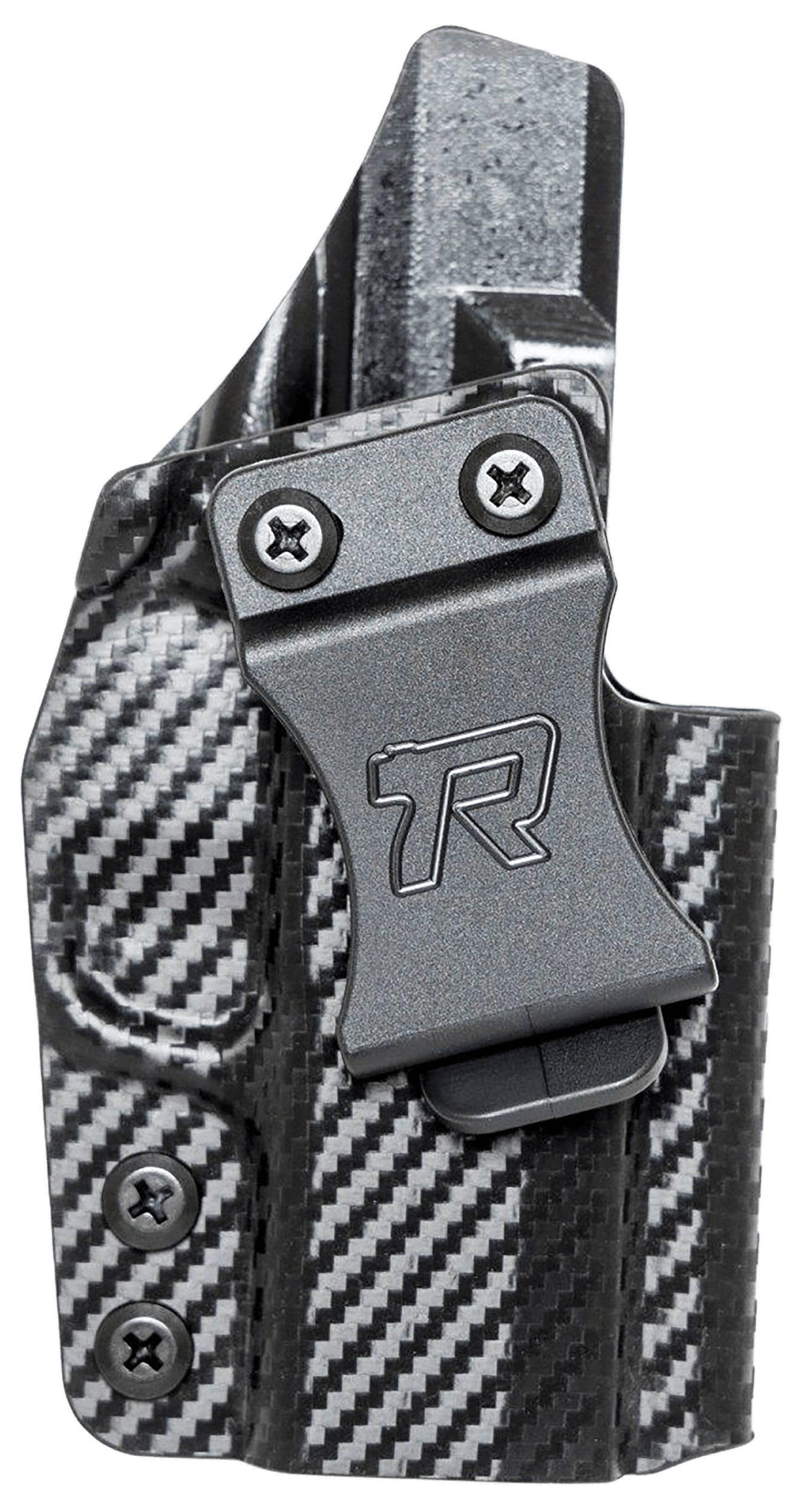 Rounded Gear SFAHELLCATCFRHVAR Kydex  IWB Black Kydex Fits Springfield Hellcat Belt Clip Right Hand