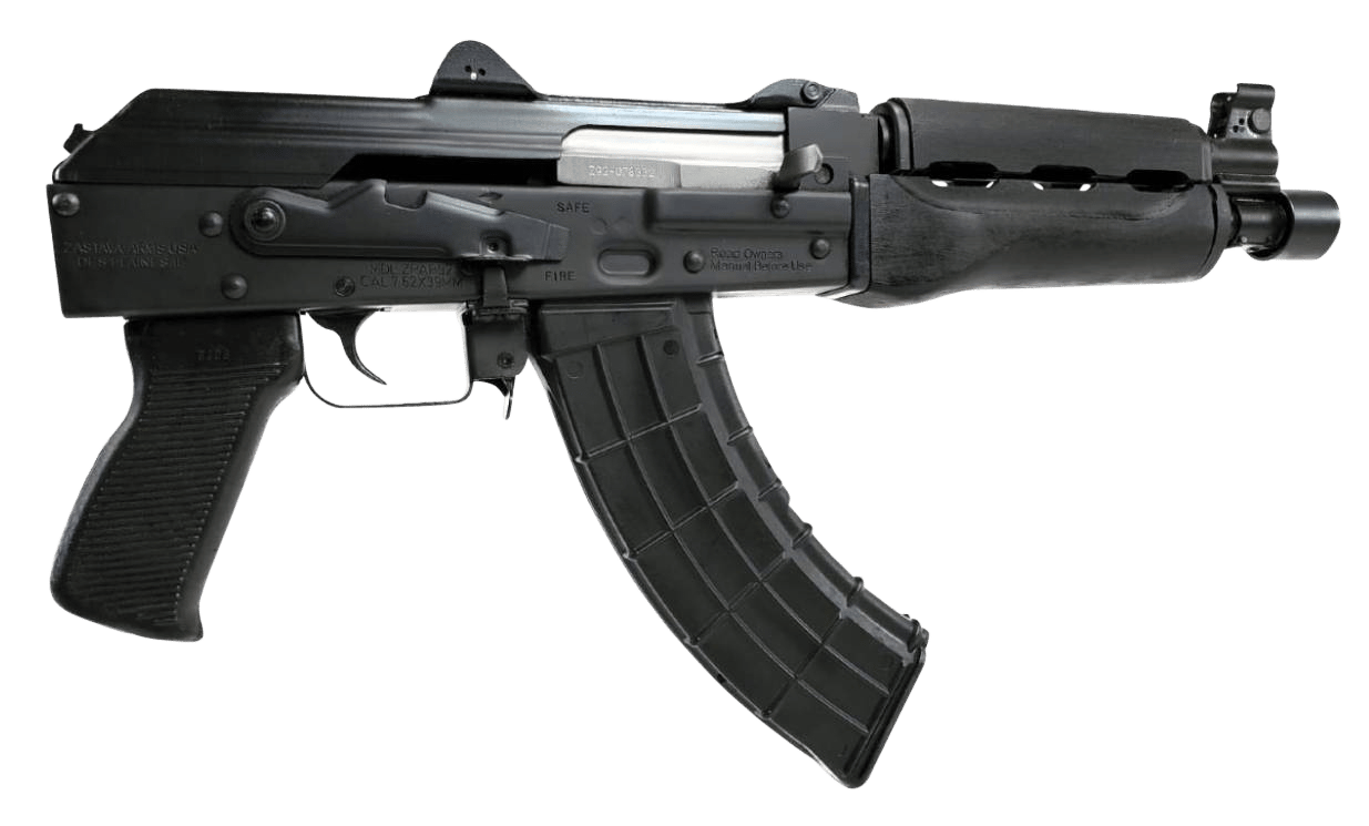 Zastava Arms Usa ZP92762M ZPAP 92 7.62x39mm 30+1 10" Black, Polymer Grip, Dark Wood Handgaurd