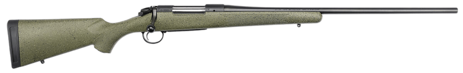 Bergara Rifles B14LM1013C B-14 Hunter 7mm PRC 3+1, 22" Graphite Black Cerakote #4 Tapered Steel Barrel, Graphite Black Cerakote Steel Receiver, Green Speckled Fixed w/SoftTouch Synthetic Stock