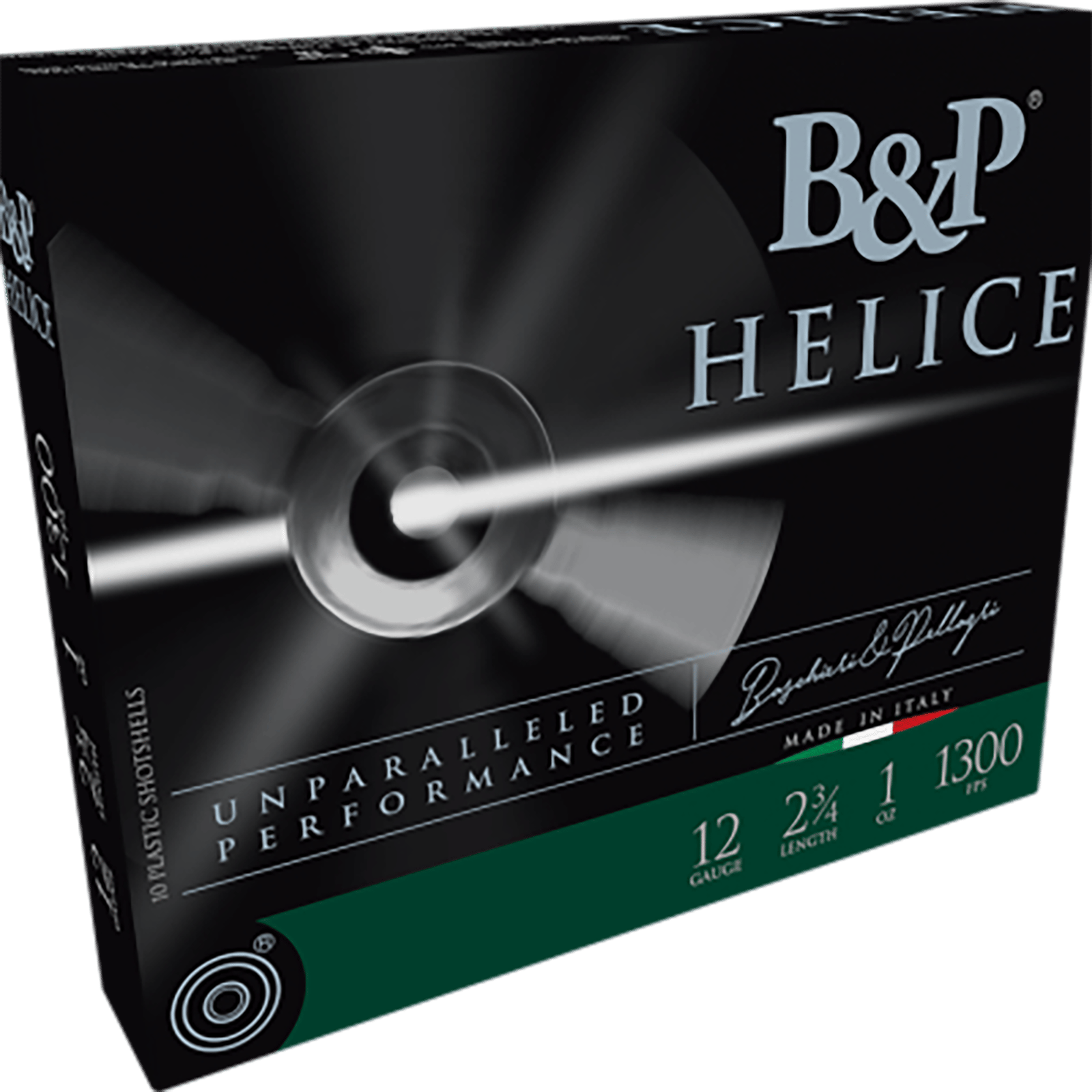 B&P Ammunition 12B1FE75 Helice Electro 12Gauge 2.75" 1oz 7.5Shot 10 Per Box/10 Case