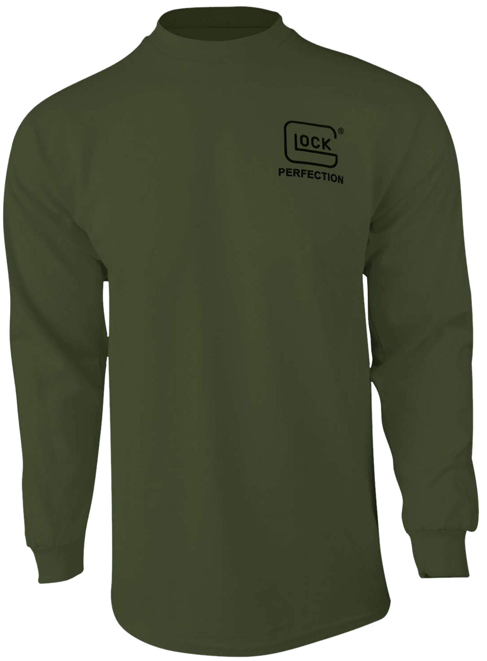 Glock AP96067 Born In Austria  Military Green Pre-Shrunk Cotton Long Sleeve Large