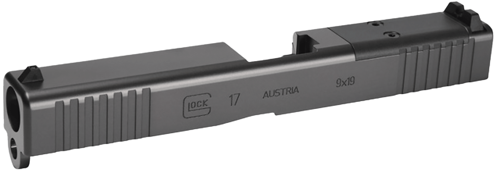 Glock 79009  Spare Slide Fits Glock 17 Gen 3 Black Matte Optic Ready Slide