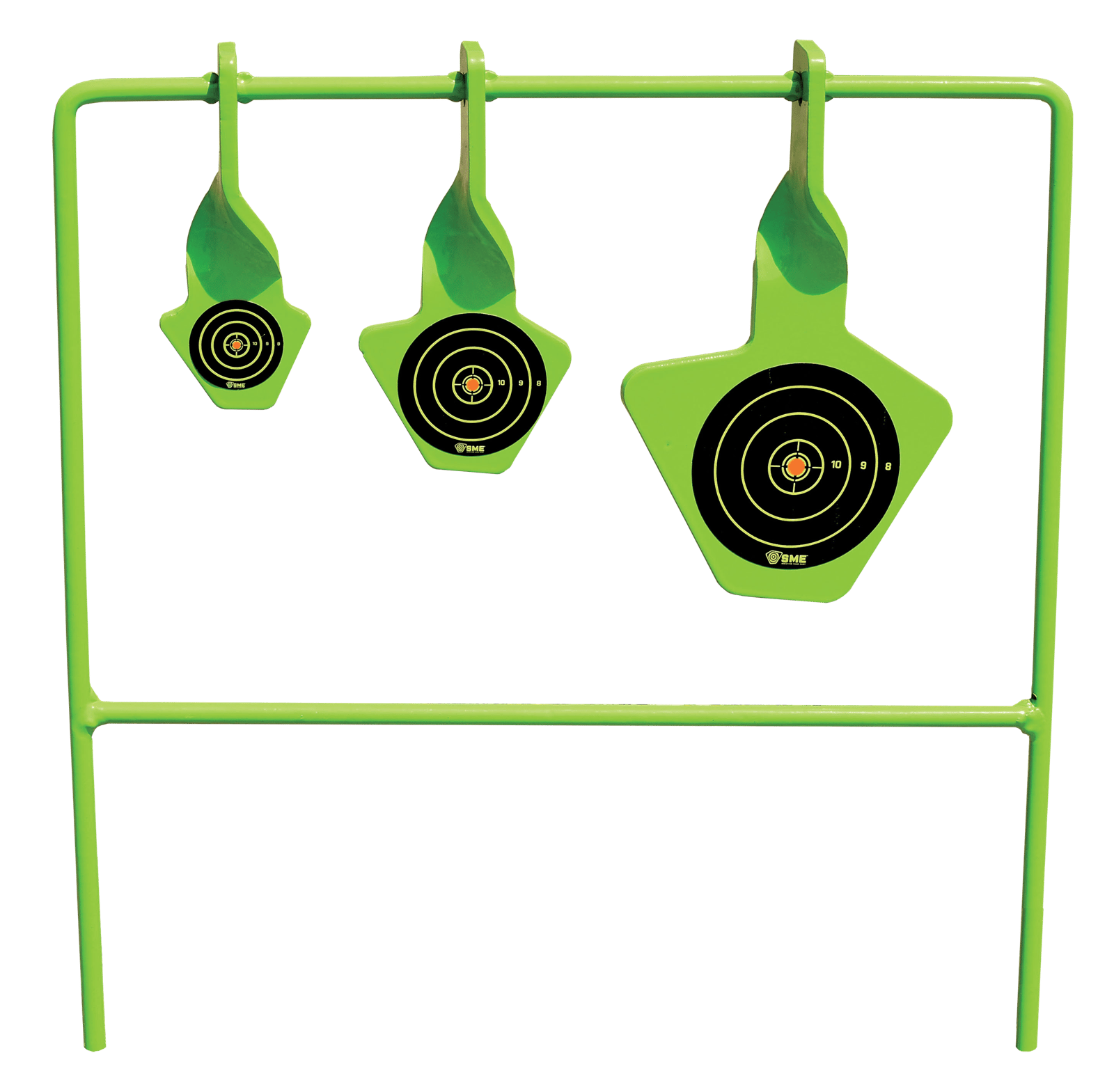 SME SMEST22 Spinning Target  Rimfire Pistol/Rifle Steel Black/Green Bullseye Illustration Impact Enhancement Motion
