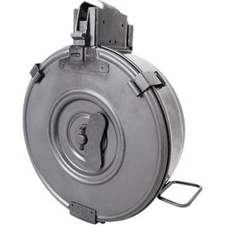 RWB DRUM MAG AK47 75RD BLK STEEL HINGED BACK
