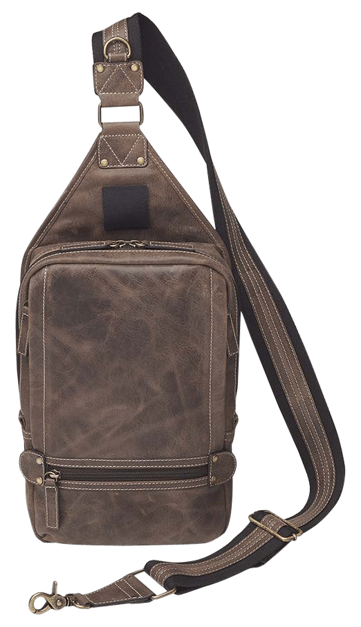 Gun Tote'n Mamas/Kingport GTMCZY108 Sling Backpack  Brown Leather Includes Standard Holster