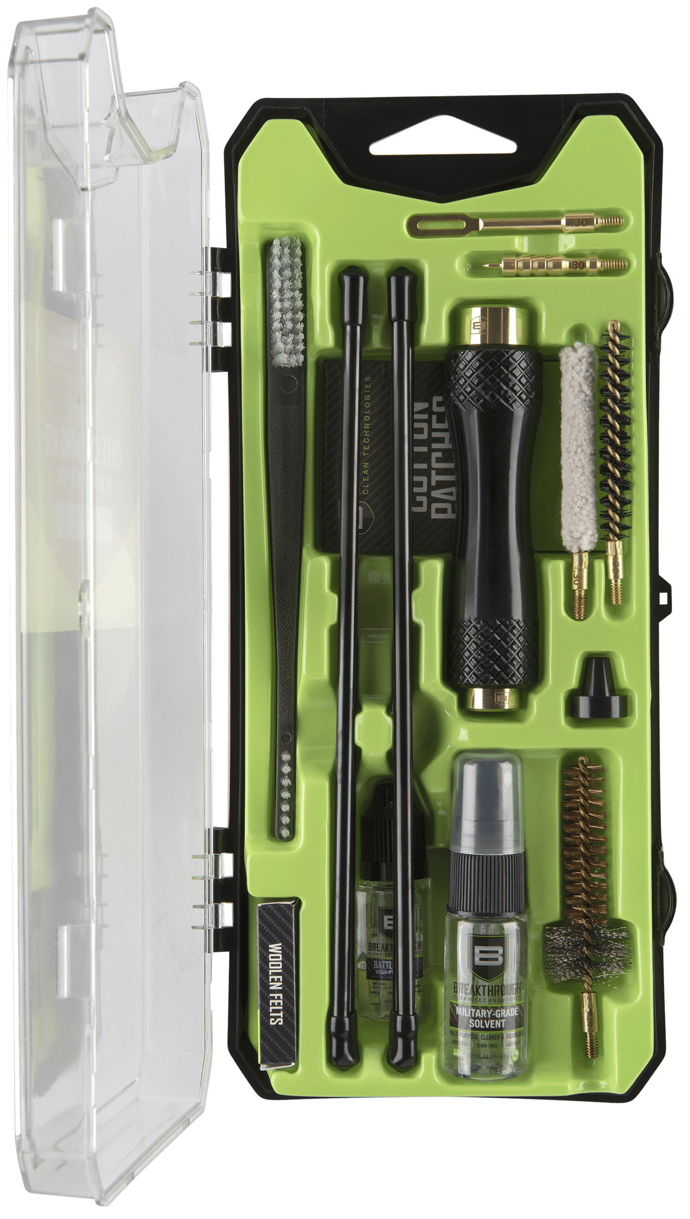 Breakthrough Clean BTCCCAR10 Vision Series Cleaning Kit 30 Cal & AR-10/15 Pieces Multi-Color