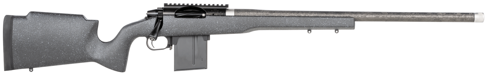 Proof Research 137857 Elevation MTR 2.0 6.5 PRC 22" Carbon Fiber Match Grade Threaded Barrel, Black Cerakote Steel Receiver w/Picatinny Rail, Black Granite Fixed Proof Carbon Fiber Stock, Right Hand