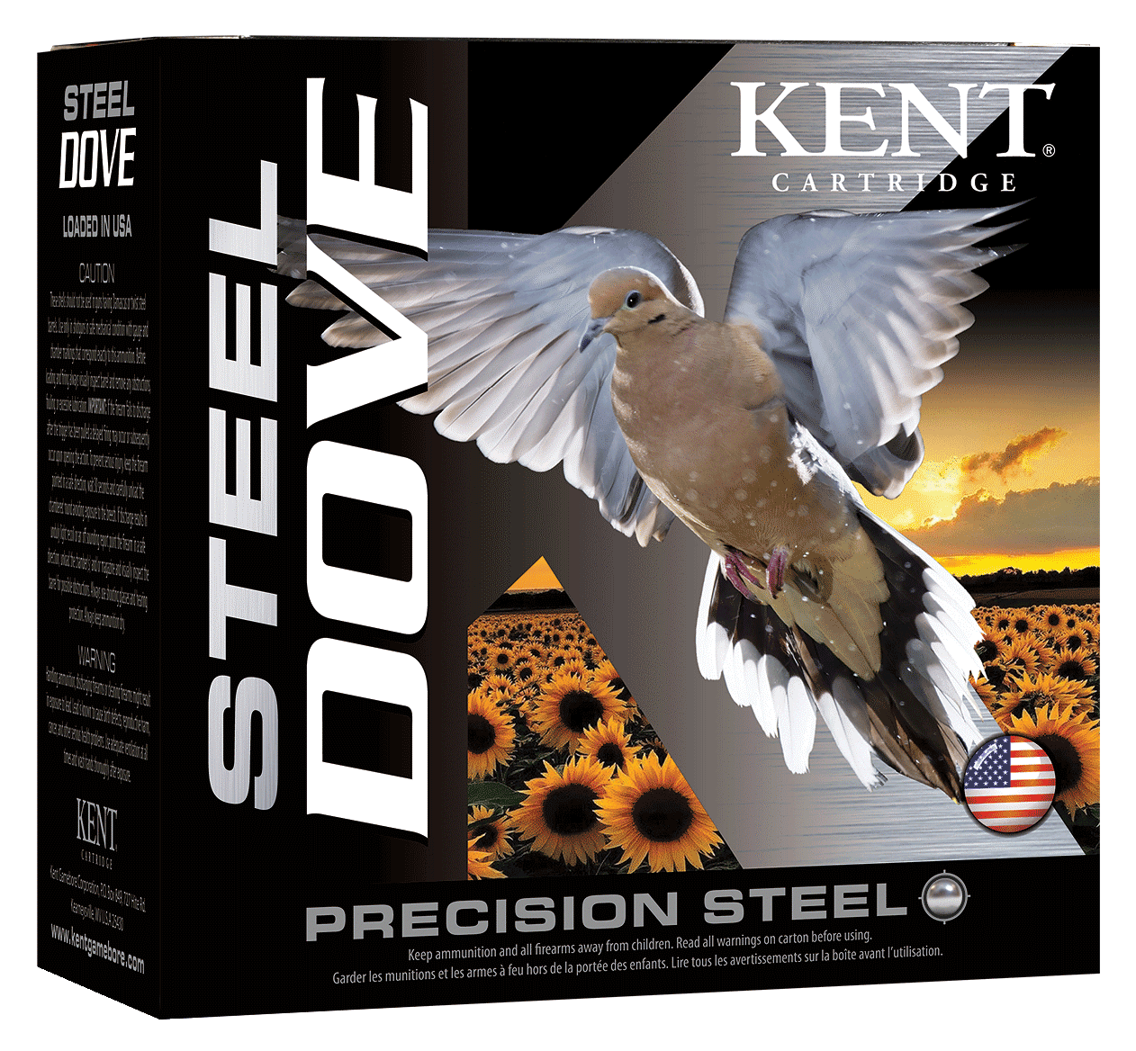 Kent Cartridge K12SD286 Steel Dove  12Gauge 2.75" 1oz 6Shot 25 Per Box/10 Case